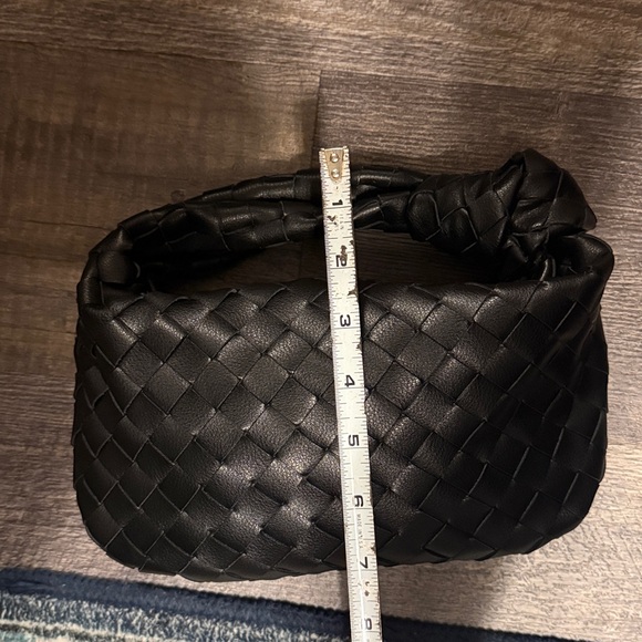 Fashion I repeat this is fashion!!! Bottega Veneta Black Intrecciato Mini Bag - Picture 7 of 8